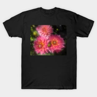 The Tender Pink Heart of the Dahlia Blush T-Shirt